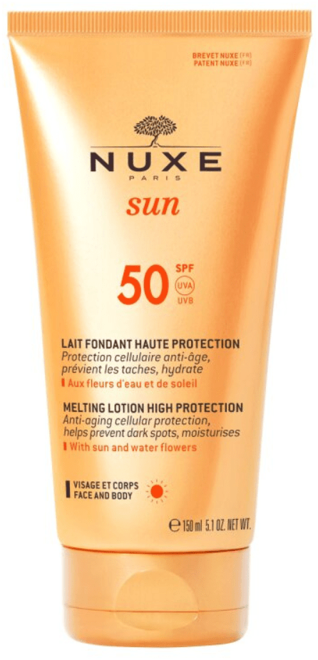 Nuxe SUN Melting Lotion High Protection Face + Body Sunscreen SPF 50 (150 )