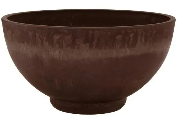 Ecostone Schale ECO701 D40H20cm 70% Recycling  - schoko