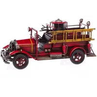 Aubaho Feuerwehrauto Modellfahrzeug Feuerwehr im nostalgischem Stil 35cm Auto