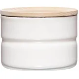 RIESS Vorratsdose mit Eschenholzdeckel weiß Ø8 cm 0,23 l