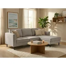 Home Affaire Eckcouch Cord 2-Sitzer Grau