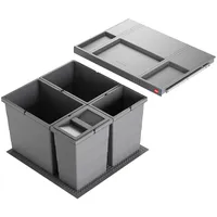 HAILO Mülleimer Einbau 60cm Schublade, Frontauszug -