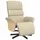 vidaXL Relaxsessel mit Fußteil Polyester 83 x 104 x 83 cm Creme drehbar