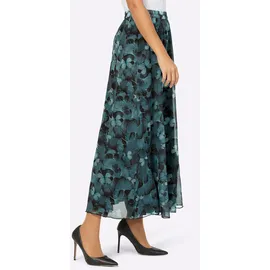 CREATION L A-Linien-Rock Floral Schwarz/Petrol L