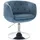 Svita Panama Samt 61 x 55 x 78 cm blau