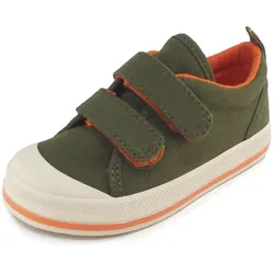 Graham Kinder Sneaker, oliv/orange (green/orange)