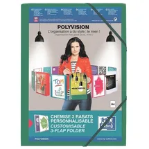 Oxford Eckspanner Polyvision DIN A4 grün, 1 St.