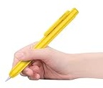 MoKo Hülle Kompatibel mit Apple Pencil 1. Generation, Retractable Ausziehbare Schutzhülle mit Apple Pencil Hülle, Stifthalter mit Stabilem Clip, rutschfeste Einfarbige Stifthülle, Gelb