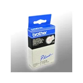 Brother TC-102 laminiert transparent auf rot 1,2cm x 7,7m