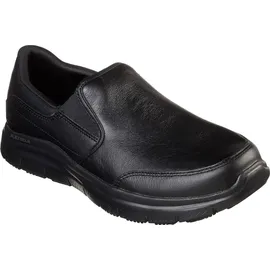 SKECHERS Herren Flex Advantage Sr Bronwood Trainers, Black Leather, 39.5 EU