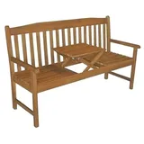 Sedex Gartenbank Colombo 3-Sitzer mit ausklappbarem Tisch Sitzbank Holzbank Parkbank Bank Holz