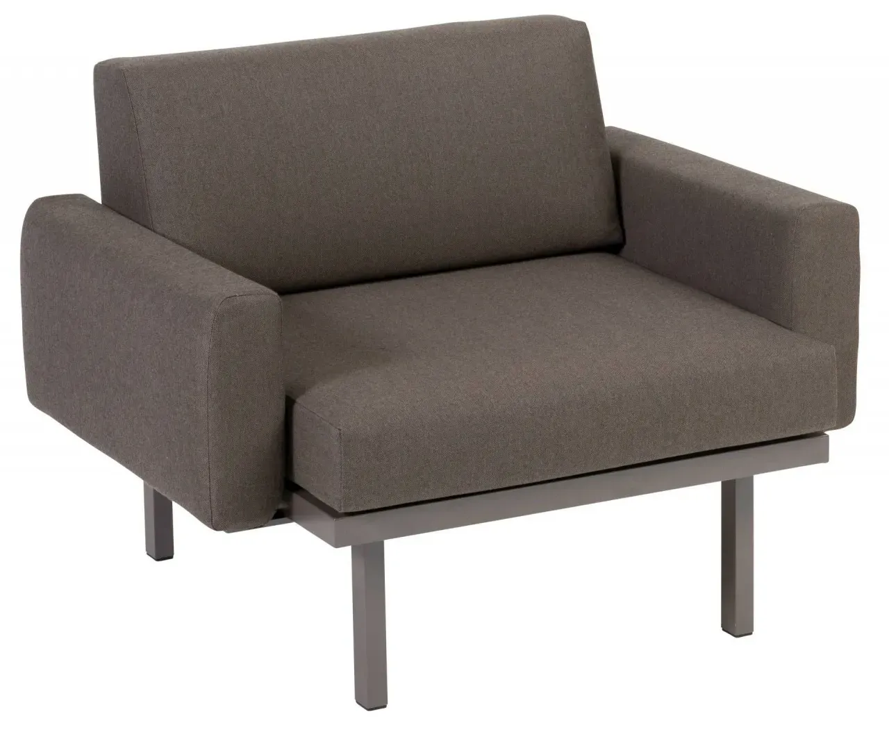 Sylt Polster Modul 75 x 84 cm Sessel - 09 - silber D09 - chalk