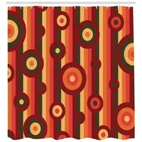 ABAKUHAUS Duschvorhang 175 x 180 cm rubin beige