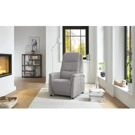 Hukla Fernsehsessel Dean Mikrofaser 70 x 105 x 88 cm Grau elektrisch
