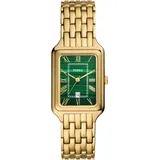 Fossil Damen Armbanduhr "ES5341", GRÜN/ GOLD