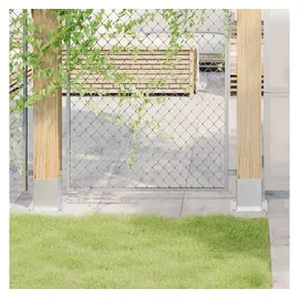 vidaXL Pfostenträger Quadratisch 101 x 101 mm Stahl Verzinkt