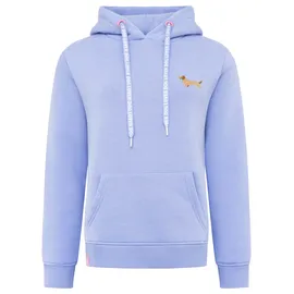 Zwillingsherz Kleiner Dackel Hoodie Blau L/XL