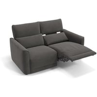 Sofanella 2-Sitzer Stoff Gala, Relaxsofa, Designsofa, Designer Couch, Italienisches Sofa, 2er Sofa grau