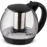 Lamart LT7058 Glas-Teekocher, 2 l, Fassungsvermögen klar/Schwarz