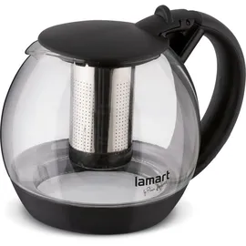 Lamart LT7058 Glas-Teekocher, 2 l, Fassungsvermögen klar/Schwarz