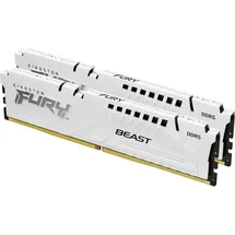 Kingston FURY Beast - DDR5 - Kit - 32 GB: 2 x 16GB, 6000 MHz, DDR5-RAM, DIMM RAM, Weiss