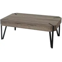 MCW Couchtisch Genk H573, Wohnzimmertisch, 43x110x60cm, MVG-zertifiziert ~ Wildeiche,