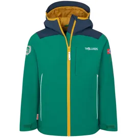 TROLLKIDS Kids Bergen Jacket 164, Jungle Green - 164