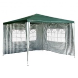 VCM Pavillon 3 x 3 m grün inkl. Seitenteile mit Fenstern 915689