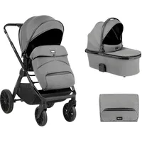 KIKKABOO Kinderwagen Tiffany 2 in 1 Babywanne, Sportsitz, Wickeltasche,