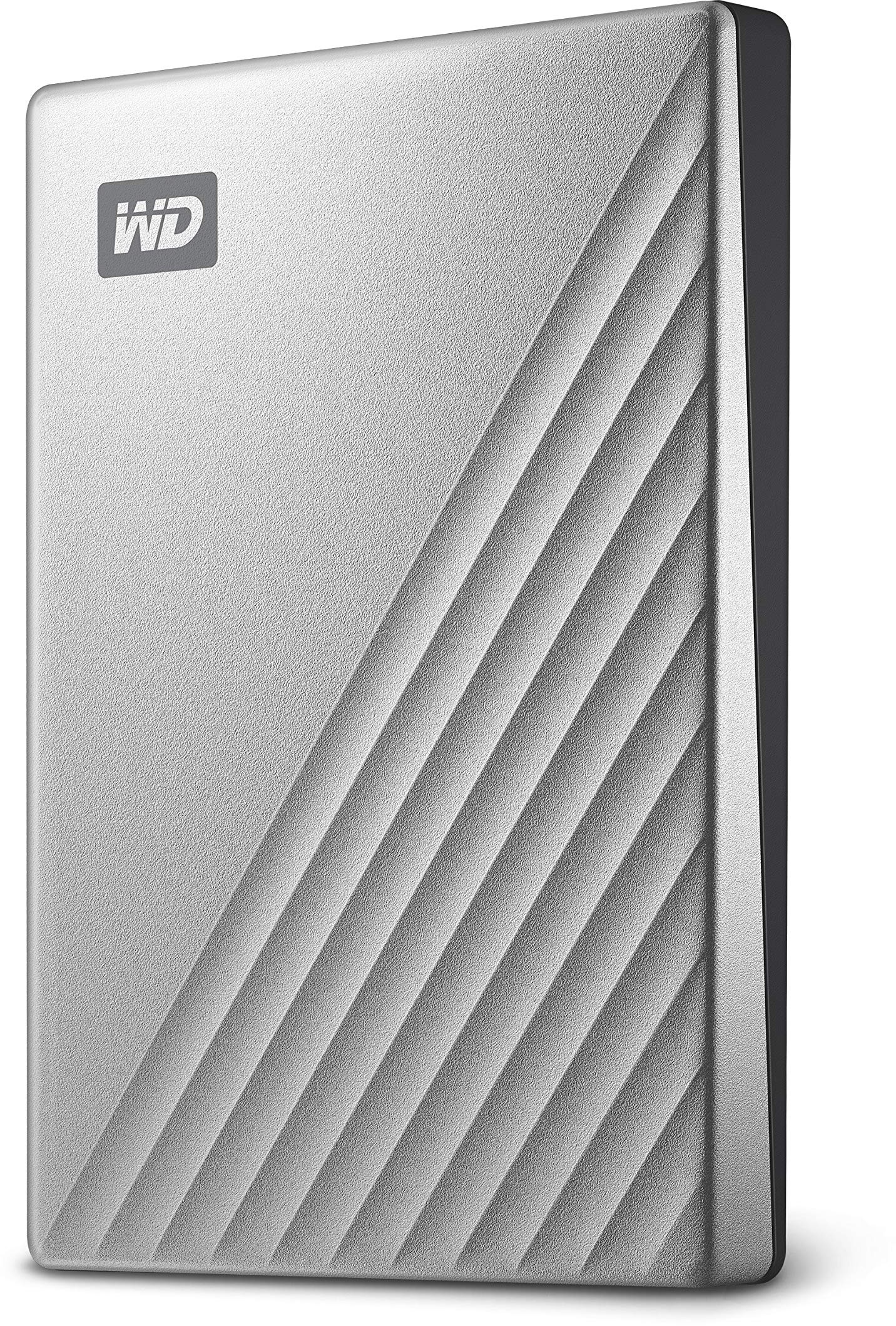 WD My Passport Ultra externe Festplatte 2 TB (mobiler Speicher, Metallgehäuse, herunterladbare Software, automatische Backups, Passwortschutz) Silber - auch kompatibel mit PC, Xbox, PS4 und PS5
