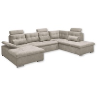 Stella Trading ED Lifestyle Medan U Sofa 3-teilig Holzwerkstoff/Nosag