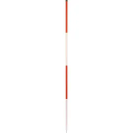 NEDO Baufluchtstab 2m, Stahl, Spitze Rund, Teilung alle 50cm