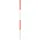 NEDO Baufluchtstab 2m, Stahl, Spitze Rund, Teilung alle 50cm