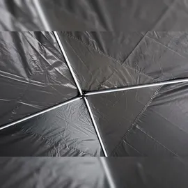 Chillroi Faltpavillon 3 x 3 m grau inkl. 4 Seitenteile