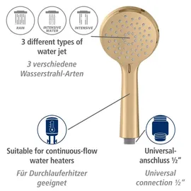 Wenko Young luxuriöses Duschset Gold 66 cm