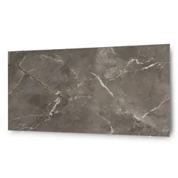 Klarstein Santorini Smart Infrarot-Heizung 120x60cm 1000W Wochentimer IP24 Grauer Breccia-Marmor