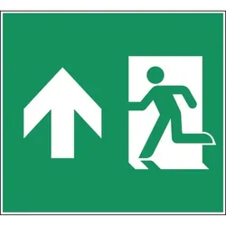 Schild I Piktogrammscheibe Rettungsweg geradeaus, Typ H, für CUBE-LUX STANDARD, ASR/ISO