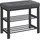 Songmics Schuhbank 31 x 60 x 49 cm dunkelgrau-schwarz / schwarz