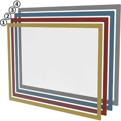Dokumentenfenster magnetisch DIN A3 - gelb
