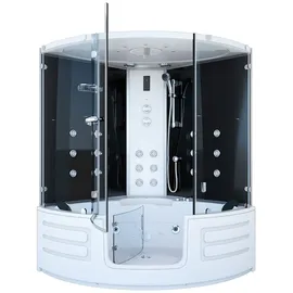 AcquaVapore Dampfdusche Whirlpool Dusche Duschkabine K70-SW-EH 150x150cm