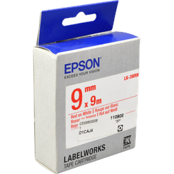 Epson Schriftband LK-3WRN rot auf weiß 9mm x 9m