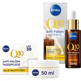 NIVEA Q10 Anti-Falten Dual Action Serum mit Anti-Glykationstechnologie, mildert und beugt Falten vor