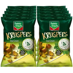 FunnyFrisch Kruspers Sour Cream 120g, 10er Pack