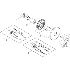 Grohe Lineare Einhand-Brausebatterie rund für 1 Verbraucher Supersteel 24063DC1