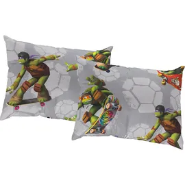 Wirth Kissenbezug Turtles 40 x 40 cm Grau