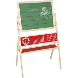 roba Tafel, Standtafel drehbar, Schreibtafel liniert, Maltafel magnetisch, Kindertafel Holz, natur