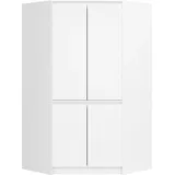 Akord Eckschrank 100 x 180 x 50 cm Weiß