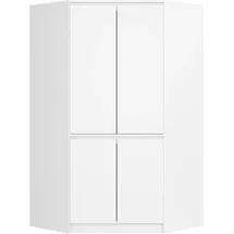 Akord Eckschrank 100 x 180 x 50 cm Weiß