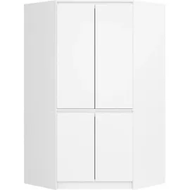 Akord Eckschrank 100 x 180 x 50 cm Weiß