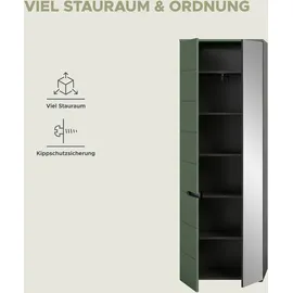 Home Affaire REHAT Dielenschrank 65x37x190 grau